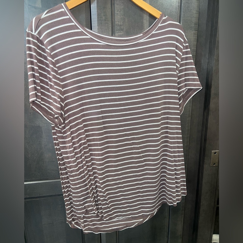 Aeropostale Striped Short Sleeve Tee